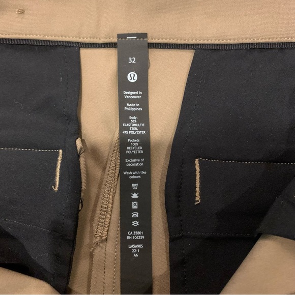Men’s Lululemon Comission Warpstreme 28” Pants size 32 - Picture 4 of 11